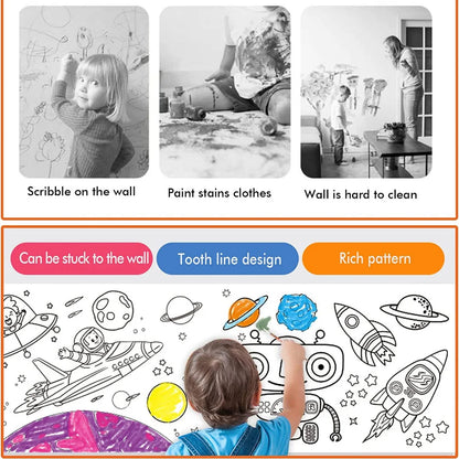 3M Children's Drawing Roll Sticky Coloring